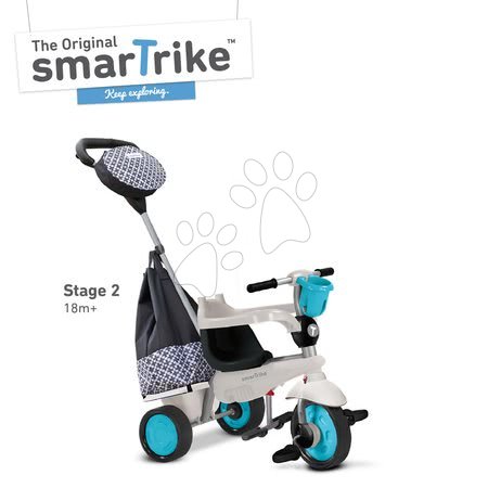 Tříkolky od 10 měsíců - Tříkolka Deluxe Touch Steering 4v1 smarTrike - 2