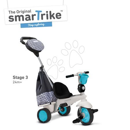 Tříkolky od 10 měsíců - Tříkolka Deluxe Touch Steering 4v1 smarTrike - 3