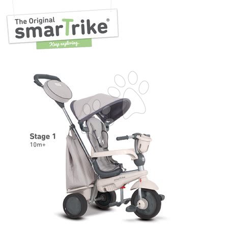 Tříkolky od 10 měsíců - Tříkolka Swing 4v1 Grey TouchSteering smarTrike  - 1