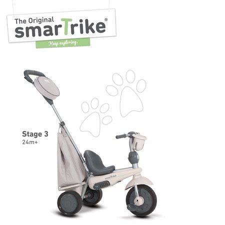 Tříkolky od 10 měsíců - Tříkolka Swing 4v1 Grey TouchSteering smarTrike  - 3