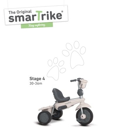 Tříkolky od 10 měsíců - Tříkolka Swing 4v1 Grey TouchSteering smarTrike  - 6