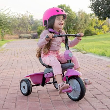 Triciklik 10 hónapos kortól - Tricikli Swirl DLX 4in1 Grey&Pink TouchSteering smarTrike - 8