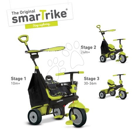 Tříkolky od 10 měsíců - Tříkolka Delight Touch Steering 3v1 smarTrike - 1