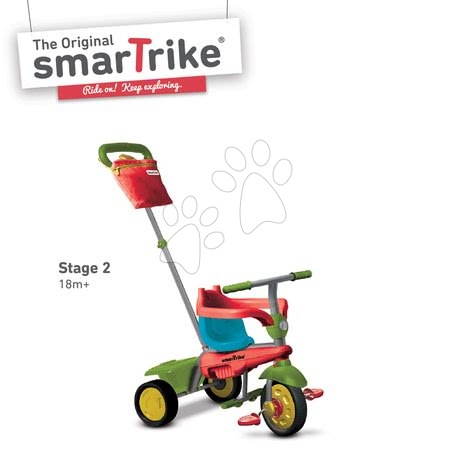 Tříkolky od 10 měsíců - Tříkolka Joy 4v1 Touch Steering smarTrike - 3