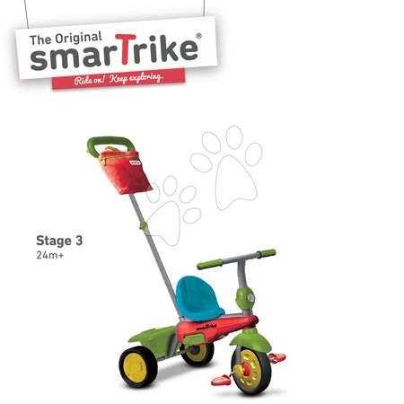 Tříkolky od 10 měsíců - Tříkolka Joy 4v1 Touch Steering smarTrike - 4