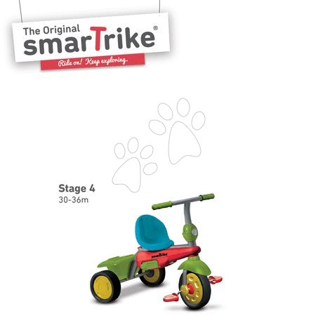 Tříkolky od 10 měsíců - Tříkolka Joy 4v1 Touch Steering smarTrike - 5