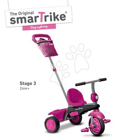 Tricycle à partir de 10 mois - Tricycle Vanilla 4v1 Pink Touch Steering smarTrike - 4