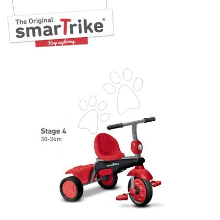 Tříkolky od 10 měsíců - Tříkolka Vanilla 4v1 Touch Steering Red smarTrike - 5