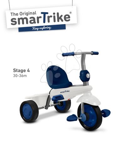 Tříkolky od 10 měsíců - Tříkolka Spirit Blue 4-in-1 smarTrike - 4