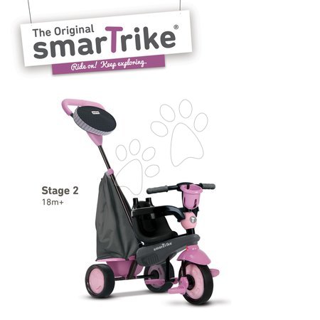 Tříkolky od 10 měsíců - Tříkolka Star Blue Touch Steering 4v1 smarTrike - 2