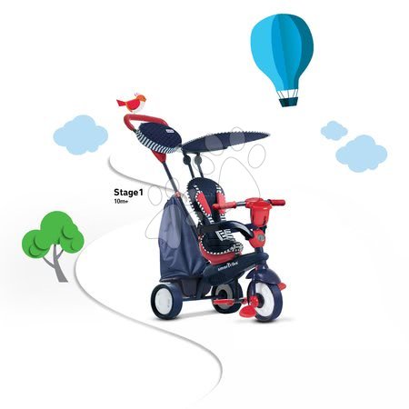 Trojkolky od 10 mesiacov - Trojkolka Star Blue Touch Steering smarTrike - 6