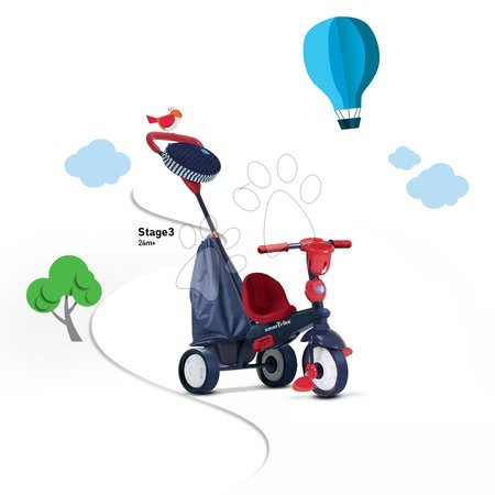 Trojkolky od 10 mesiacov - Trojkolka Star Blue Touch Steering smarTrike - 7