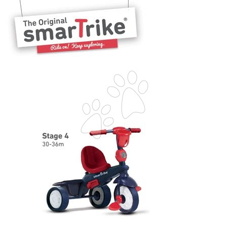 Trojkolky od 10 mesiacov - Trojkolka Star Blue Touch Steering smarTrike - 5