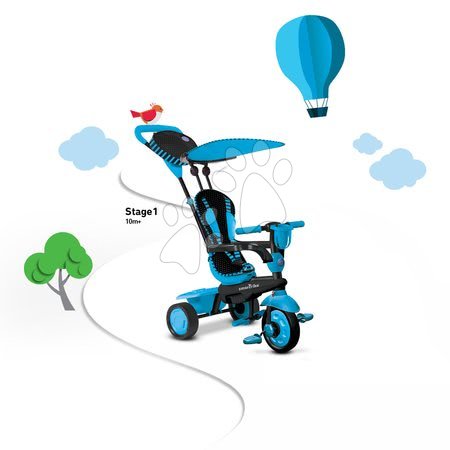 Triciklik 10 hónapos kortól - Tricikli Spark Blue Touch Steering 4in1 smarTrike - 1