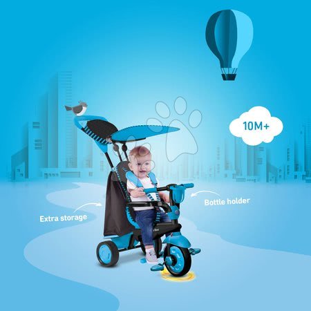 Triciklik 10 hónapos kortól - Tricikli Spark Blue Touch Steering 4in1 smarTrike - 5