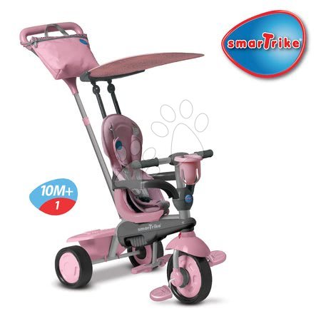 Tříkolky od 10 měsíců - Tříkolka Spirit Pink 4v1 smarTrike - 2