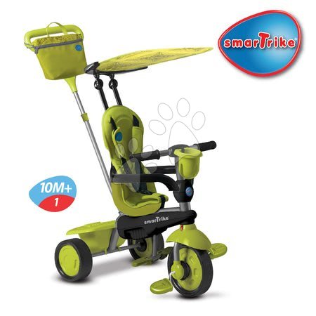 Tříkolky od 10 měsíců - Tříkolka Spirit Green 4v1 Touch Steering smarTrike - 2