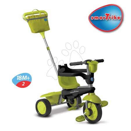 Tříkolky od 10 měsíců - Tříkolka Spirit Green 4v1 Touch Steering smarTrike - 3