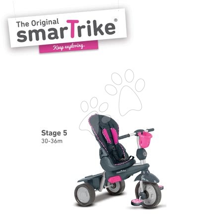 Kinderdreiräder ab 10 Monaten - Dreirad Splash 5in1 Pink smarTrike - 4