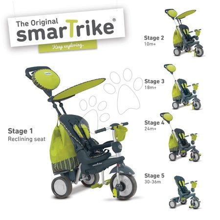 Triciklik 10 hónapos kortól - Tricikli Splash 5in1 Green smarTrike - 6