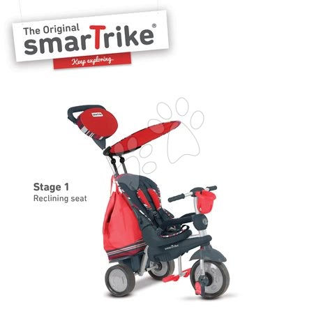 Triciclete de la 10 luni - Tricicletă Splash 5în1 Red 2 smarTrike - 1