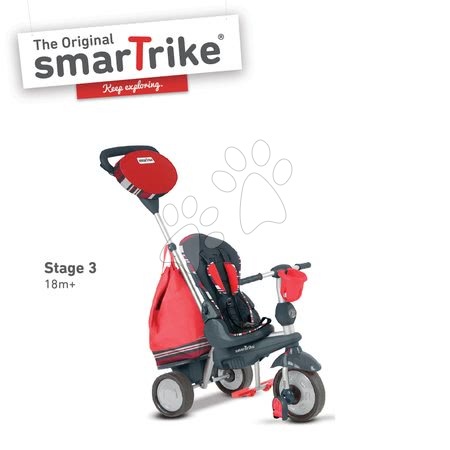 Triciclete de la 10 luni - Tricicletă Splash 5în1 Red 2 smarTrike - 3