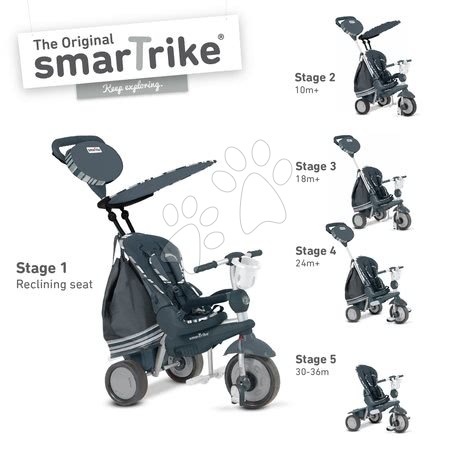 Tříkolky od 10 měsíců - Tříkolka Dazzle 5v1 smarTrike - 1