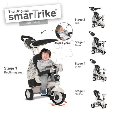 Tříkolky od 10 měsíců - Tříkolka Dazzle 5v1 smarTrike - 6