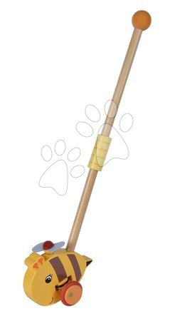 Giocattoli didattici in legno - Spingi spingi in legno ape Push Bee with Stick Eichhorn - 4