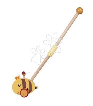 Giocattoli didattici in legno - Spingi spingi in legno ape Push Bee with Stick Eichhorn - 5