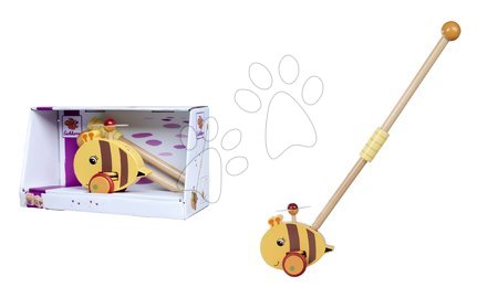 Jouets didactiques en bois - Voiture en bois abeille Push Bee avec bâton Eichhorn - 7