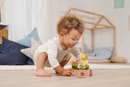 Dřevěné didaktické hračky - Drevená skladacia veža s kvetmi Stickgame Flower Eichhorn - 11