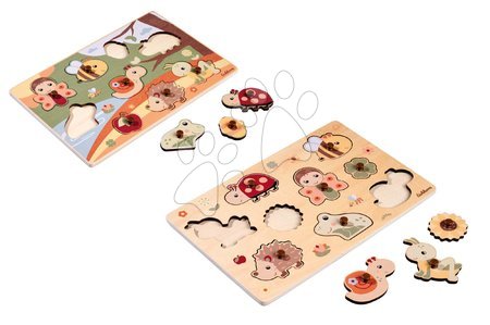 Wooden educational games - Wooden insert puzzle animals Pin Puzzle Eichhorn - 2