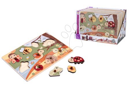 Wooden educational games - Wooden insert puzzle animals Pin Puzzle Eichhorn - 5