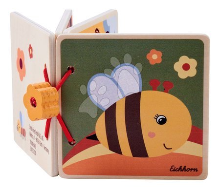 Dřevěné naučné hry - Dřevěná obrázková knížka Picture Book Eichhorn