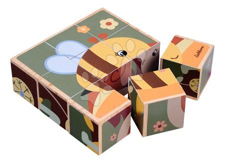 Cubetti in legno - Puzzle in legno cubetti animali Picture Cube Eichhorn - 3