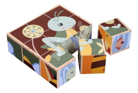 Cubetti in legno - Puzzle in legno cubetti animali Picture Cube Eichhorn - 5