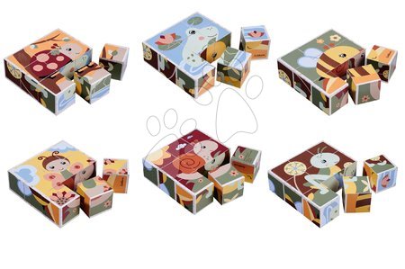 Cubetti in legno - Puzzle in legno cubetti animali Picture Cube Eichhorn - 6