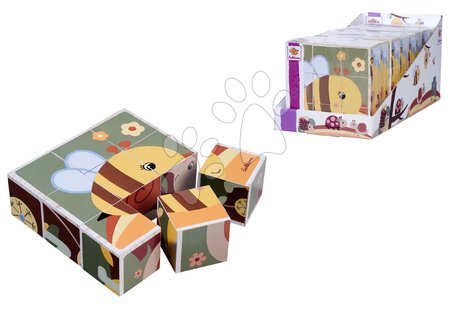 Briques en bois - Les cubes de puzzle en bois animaux Picture Cube Eichhorn - 7