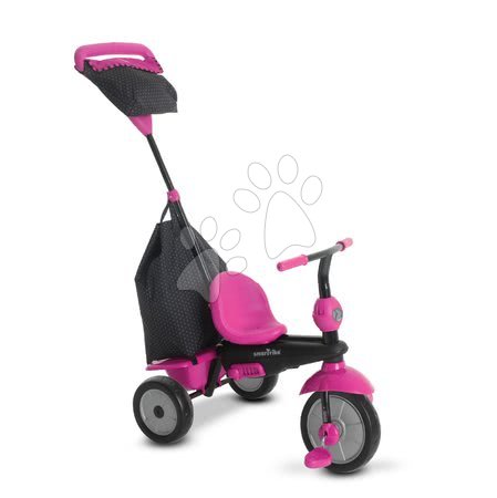 Tricicli dai 10 mesi - Triciclo Glow 4in1 Touch Steering Black&Pink smarTrike - 6