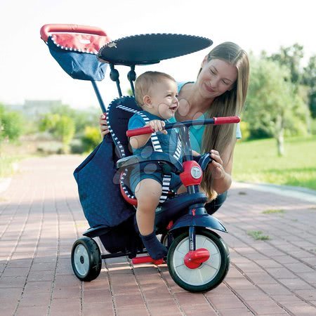 Tříkolky od 10 měsíců - Tříkolka Shine 4v1 Blue&Red smarTrike - 2