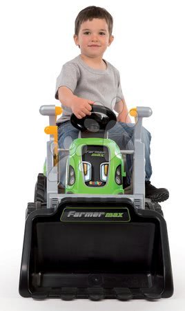 Pedal ride-ons - Farmer Max Smoby Tractor With Loading-Machine - 4