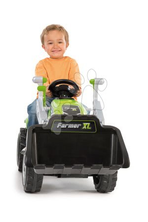 Voitures à pédales pour enfants - Tracteur avec chargeur Farmer Max Smoby - 6