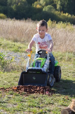 Dětská šlapací vozidla - Zemědělský traktor šlapací s nakladačem Smoby - 10