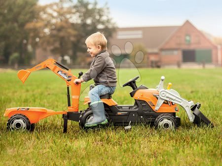 Voitures à pédales pour enfants - Tracteur à pédales Builder Max Smoby - 2