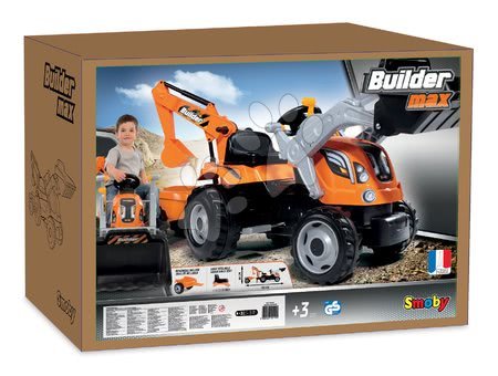 Voitures à pédales pour enfants - Tracteur à pédales Builder Max Smoby - 16