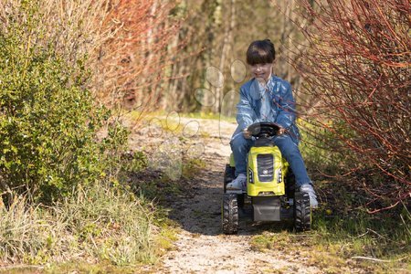 Vehicule cu pedală pentru copii - Tractor cu pedale și remorcă Farmer XL GreenTractor+Trailer Smoby - 8