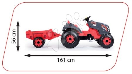 Pedálos gyermekjárművek - Pedálos traktor Stronger XXL Smoby - 3