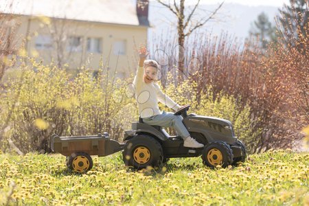 Trettfahrzeuge - Tretttraktor und Anhänger Stronger XXL Tractor+Trailer Smoby - 6