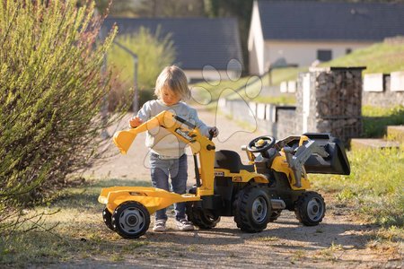 Pedal ride-on sets - Set tractor for pedaling and water track with cave Builder Max Tractor Smoby - 12